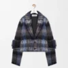 Jakke i mohair- og ullblanding Jakke i mohair- og ullblanding