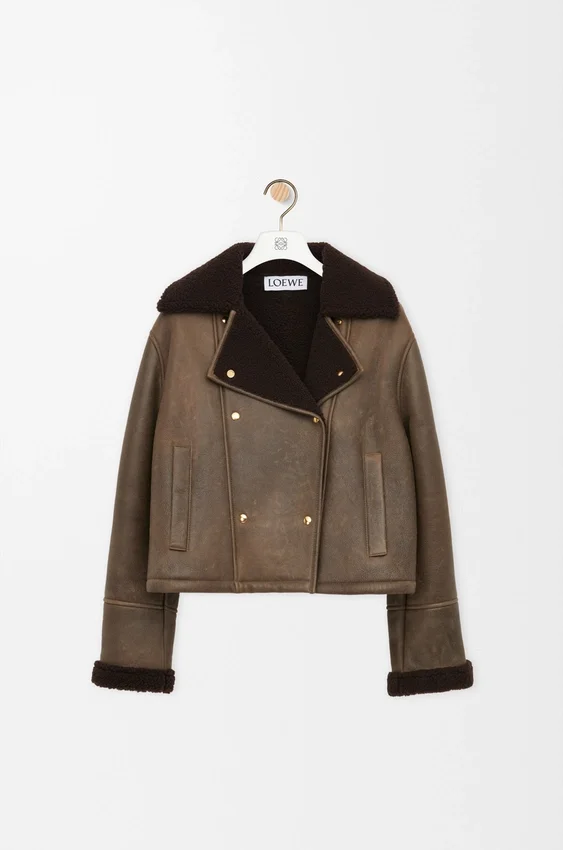 Jakke i shearling Jakke i shearling