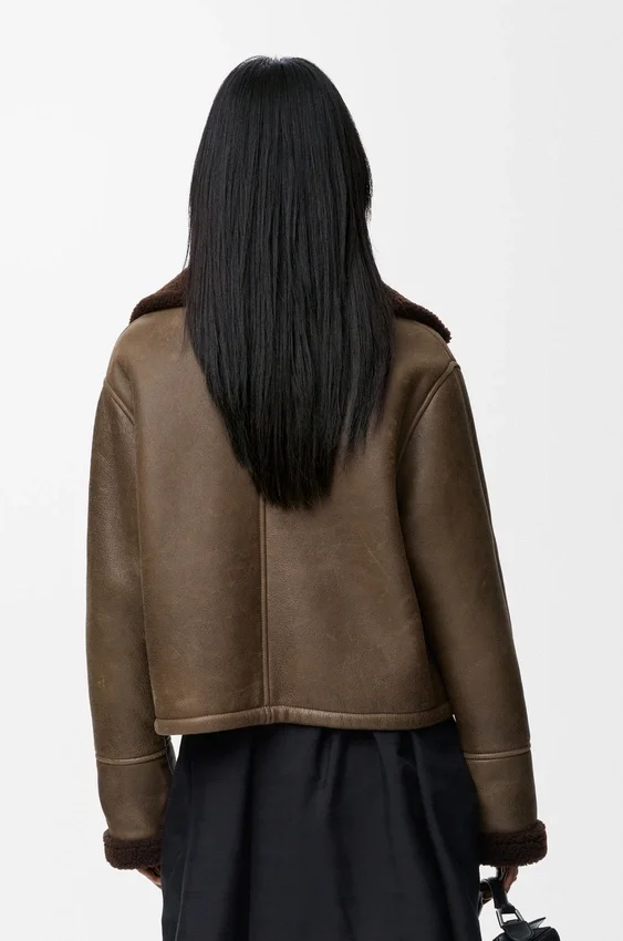 Jakke i shearling Jakke i shearling
