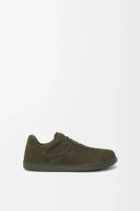 Jambo-sneakers i kalveskinn i semsket skinn