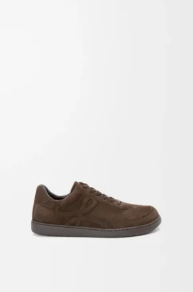 Jambo-sneakers i kalveskinn i semsket skinn
