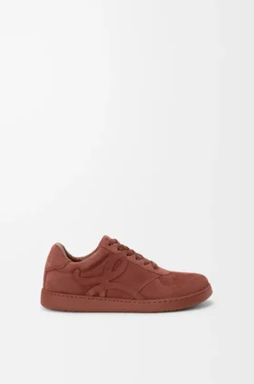 Jambo-sneakers i kalveskinn i semsket skinn