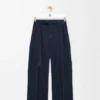 Jeans med belte i denim Jeans med belte i denim