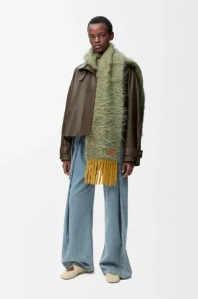 Jeans med belte i denim