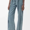 Jeans med belte i denim Jeans med belte i denim