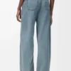 Jeans med belte i denim Jeans med belte i denim