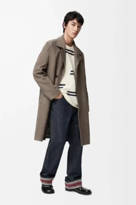 Jeans med oppbrettede bukseben i denim