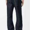 Jeans med oppbrettede bukseben i denim Jeans med oppbrettede bukseben i denim