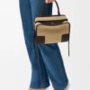 Liten Amazona 180-veske i semsket skinn Liten Amazona 180-veske i semsket skinn