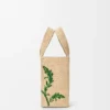 Liten Loewe Font Tote i raffia Liten Loewe Font Tote i raffia
