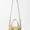 Liten Loewe Font Tote i raffia Liten Loewe Font Tote i raffia