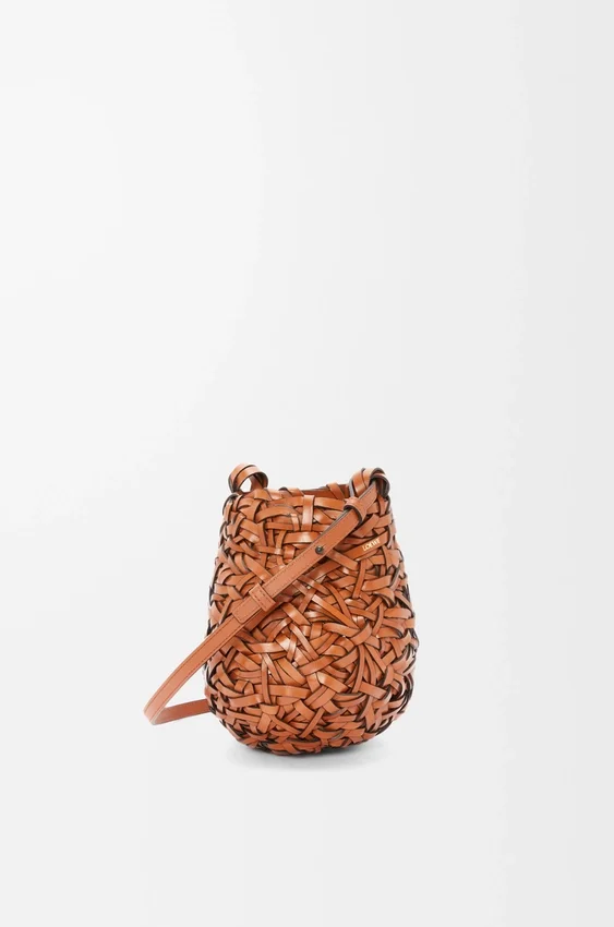 Liten Nest Basket-veske i kalveskinn Liten Nest Basket-veske i kalveskinn