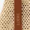 Liten «Punch Hole Hobo»-veske i raffia og kalveskinn Liten «Punch Hole Hobo»-veske i raffia og kalveskinn