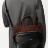 Liten Switch-tote-veske i papirkalveskinn og semsket skinn Liten Switch-tote-veske i papirkalveskinn og semsket skinn