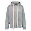 Loewe Anagram-brodert hettegenser med lange ermer for menn, grå H6109701Si