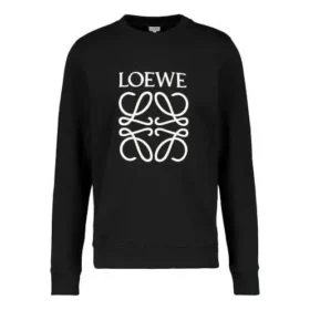 Loewe Anagram brodert sportssko for menn, svart, P00446091 Loewe Anagram brodert sportssko for menn, svart, P00446091