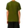 Loewe Anagram Classic brodert bomulls-T-skjorte med rund hals og korte ermer for menn, grønn, H6109230Cr-4160
