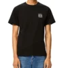 Loewe Anagram Classic brodert bomulls-T-skjorte med rund hals og korte ermer for menn, svart H6109230Cr-1100