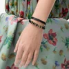 Loewe-armbånd med dobbel vikling i kalveskinn Loewe-armbånd med dobbel vikling i kalveskinn