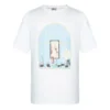 Loewe AW19 Painting kortærmet skjorte for menn, hvit, H6299720Si