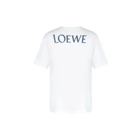Loewe AW19 Painting kortærmet skjorte for menn, hvit, H6299720Si