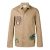 Loewe-jakke med trykk for menn, brun H2198210Ib-2140