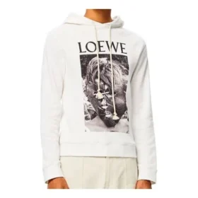 Loewe-maske med trykk for menn, hvit H6109730Pc-2100