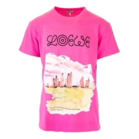 Loewe rosa T-skjorte med korte ermer for menn H6109833Pc-7140 Loewe rosa T-skjorte med korte ermer for menn H6109833Pc-7140