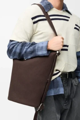 Loop Bucket i kornet nubuck