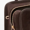 Medium Amazona 180-veske i semsket skinn Medium Amazona 180-veske i semsket skinn
