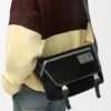Medium Flex Messenger i lerret og semsket skinn Medium Flex Messenger i lerret og semsket skinn