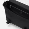 Medium Flex Messenger i lerret og semsket skinn