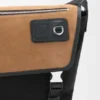 Medium Flex Messenger i lerret og semsket skinn