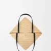 Medium Puzzle Fold-tote-veske i raffia Medium Puzzle Fold-tote-veske i raffia