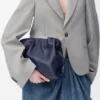 Mellomstor Flamenco-clutch i nappa-kalveskinn