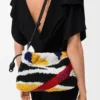 Mellomstor Flamenco Purse i brodert nappa Mellomstor Flamenco Purse i brodert nappa