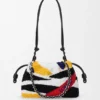 Mellomstor Flamenco Purse i brodert nappa Mellomstor Flamenco Purse i brodert nappa