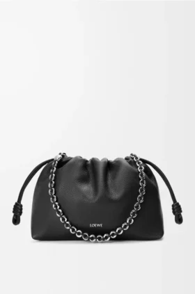 Mellomstor Flamenco Purse i finkornet kalveskinn
