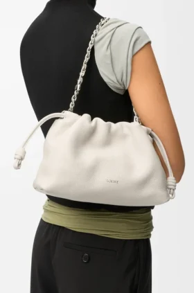 Mellomstor Flamenco Purse i finkornet kalveskinn