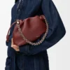 Mellomstor Flamenco Purse i finkornet kalveskinn