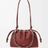 Mellomstor Flamenco Purse i finkornet kalveskinn