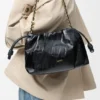 Mellomstor Flamenco Purse i hagfisk Mellomstor Flamenco Purse i hagfisk