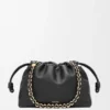 Mellomstor Flamenco Purse i mykt nappa-lammeskinn