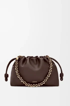 Mellomstor Flamenco Purse i mykt nappa-lammeskinn