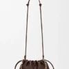 Mellomstor Flamenco Purse i mykt nappa-lammeskinn