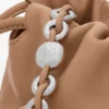 Mellomstor Flamenco Purse i mykt nappa-lammeskinn