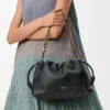Mellomstor Flamenco Purse i mykt nappa-lammeskinn