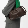 Mellomstor Flamenco Purse i mykt nappa-lammeskinn