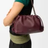 Mellomstor Flamenco Purse i mykt nappa-lammeskinn