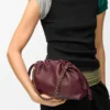 Mellomstor Flamenco Purse i mykt nappa-lammeskinn